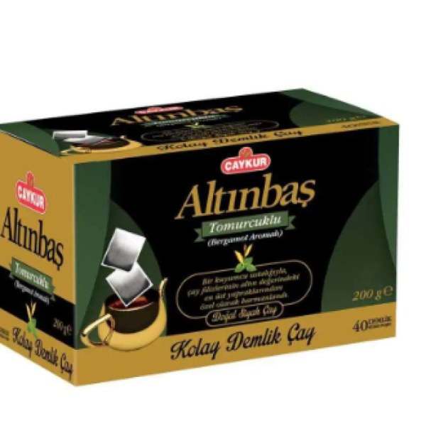 Caykur Altinbas чорний чай з бергамотом 40 пакетиків 200 г