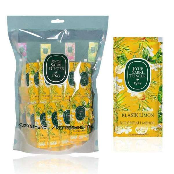 Очищающие салфетки Lemon Cologne 150 шт