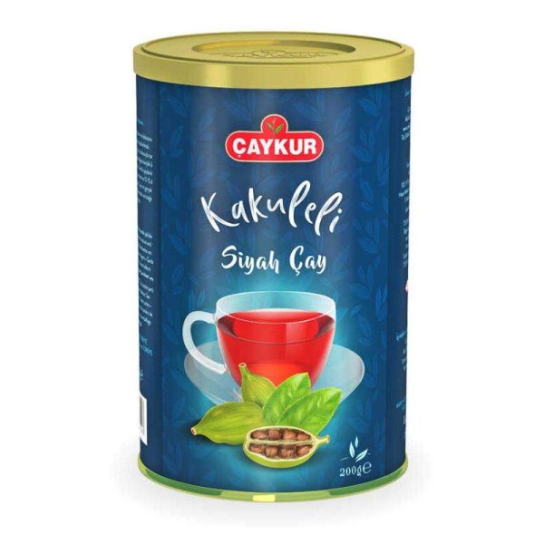 Чорний чай Caykur з кардамоном Kakuleli Siyah Cay, 200 г